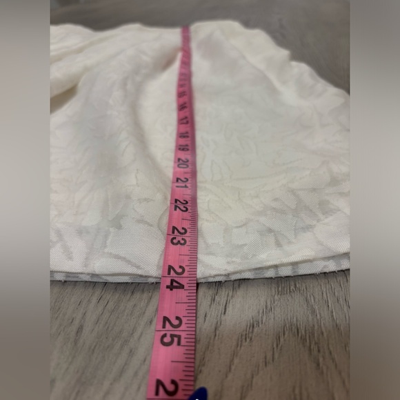 J. Crew White Skirt With Floral Overlay Size 6 - Picture 11 of 11